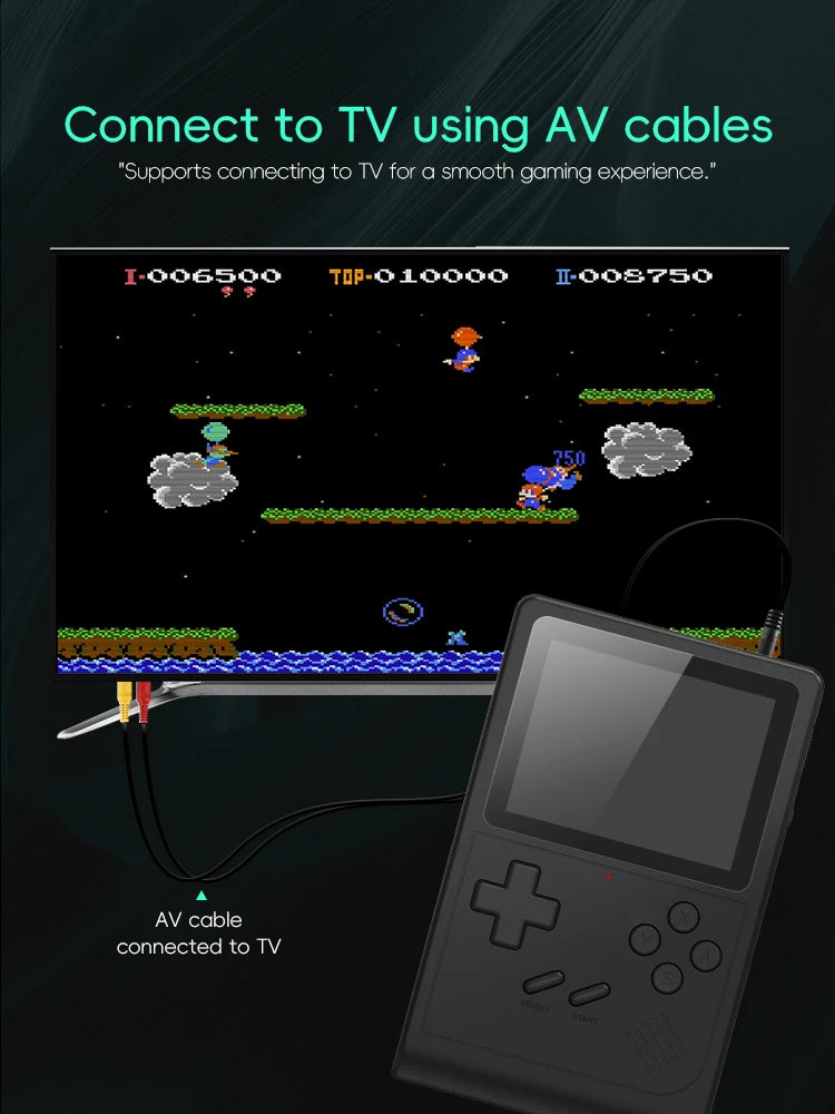 PocketX 16-Bit Hero – Consola Retro con Estilo Game Boy +6000 Juegos
